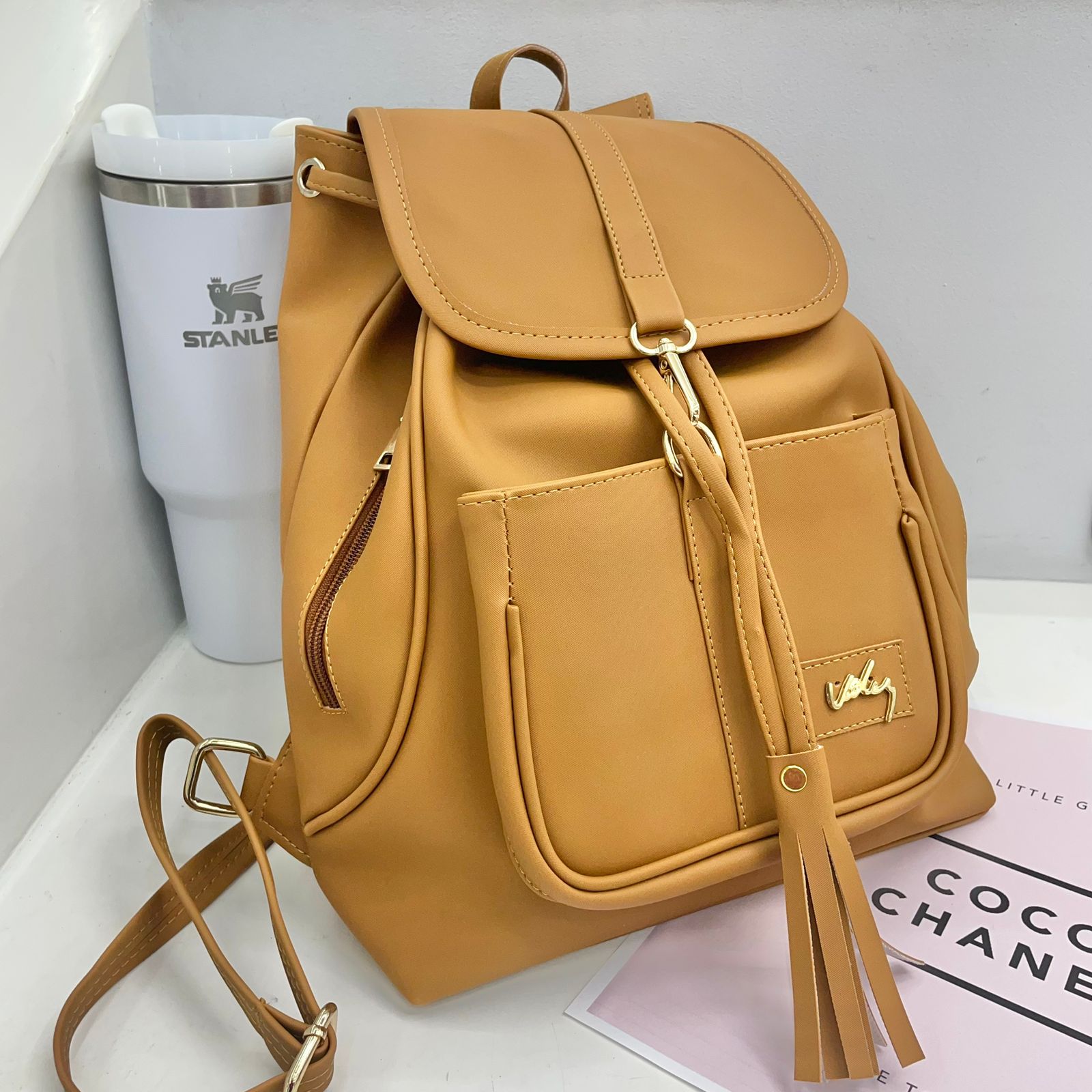 🎒🛒MORRAL DAMA AGATHA CUERO SINTETICO🌸