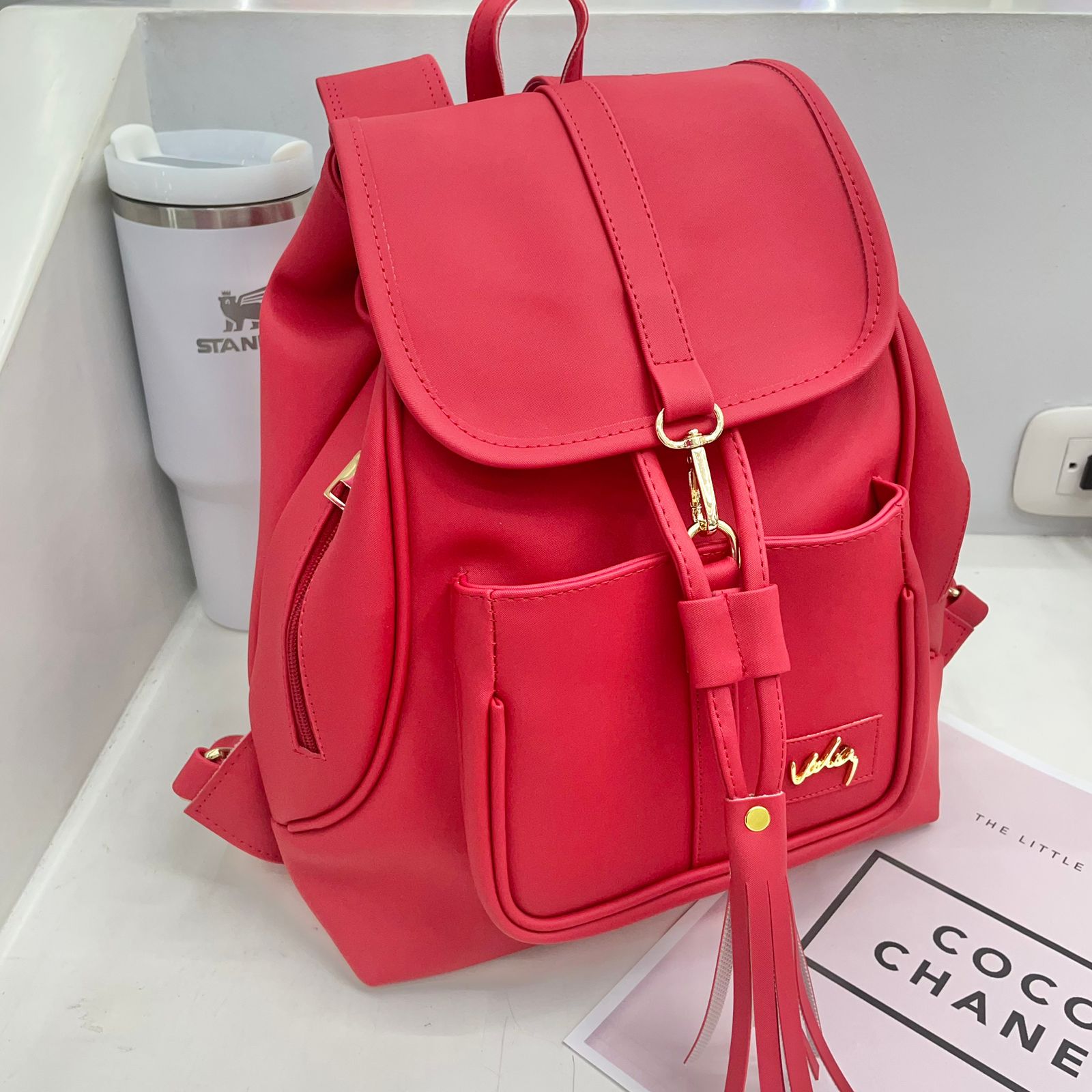🎒🛒MORRAL DAMA AGATHA CUERO SINTETICO🌸
