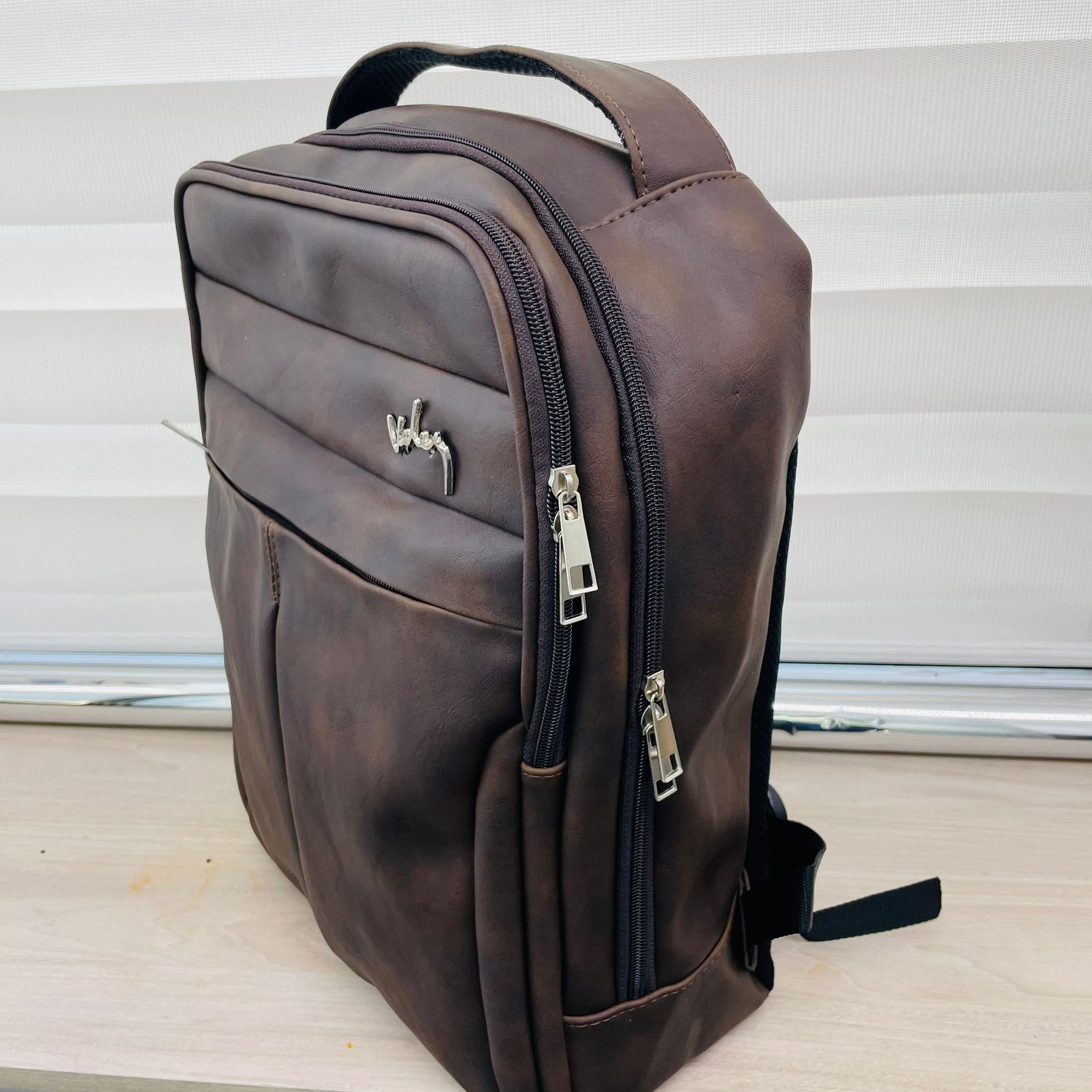 🎒🛒MORRAL CUERO SINTETICO VELEZ CABALLERO.