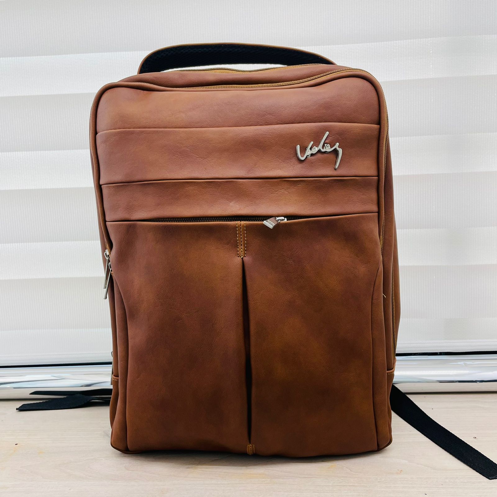 🎒🛒MORRAL CUERO SINTETICO VELEZ CABALLERO.