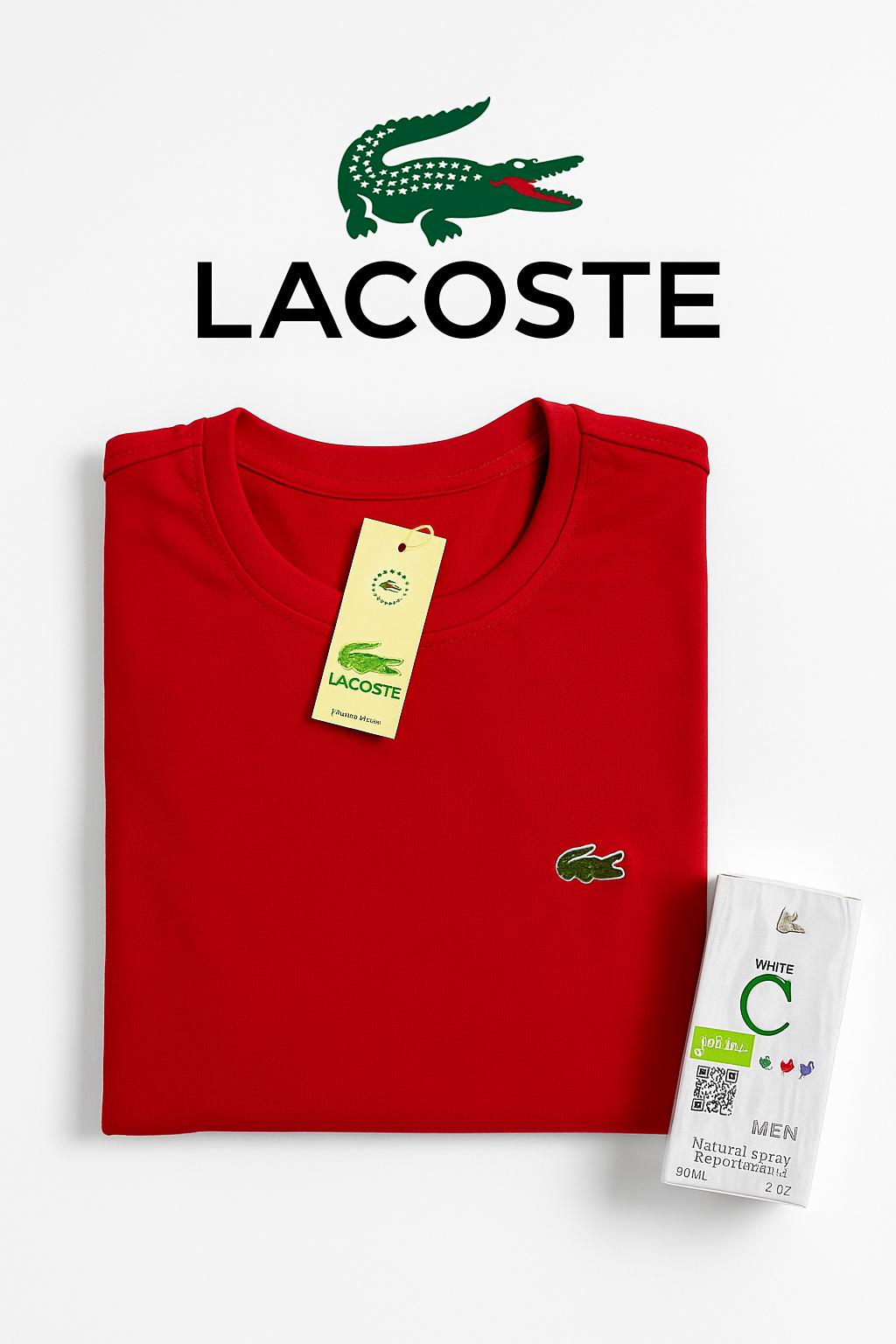 🛒En este pack se evian 5 camisetas LACOSTE✨