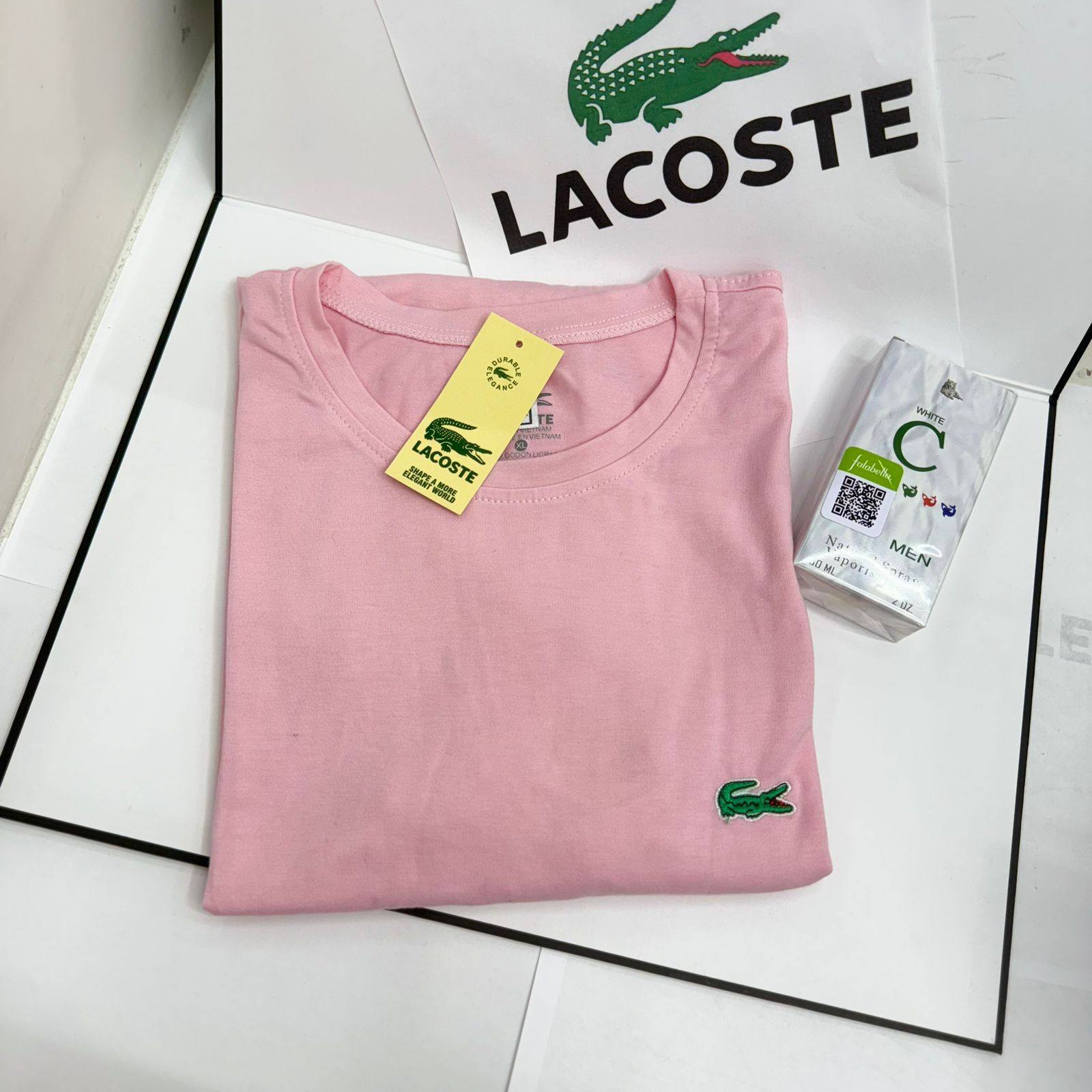 🛒En este pack se evian 5 camisetas LACOSTE✨