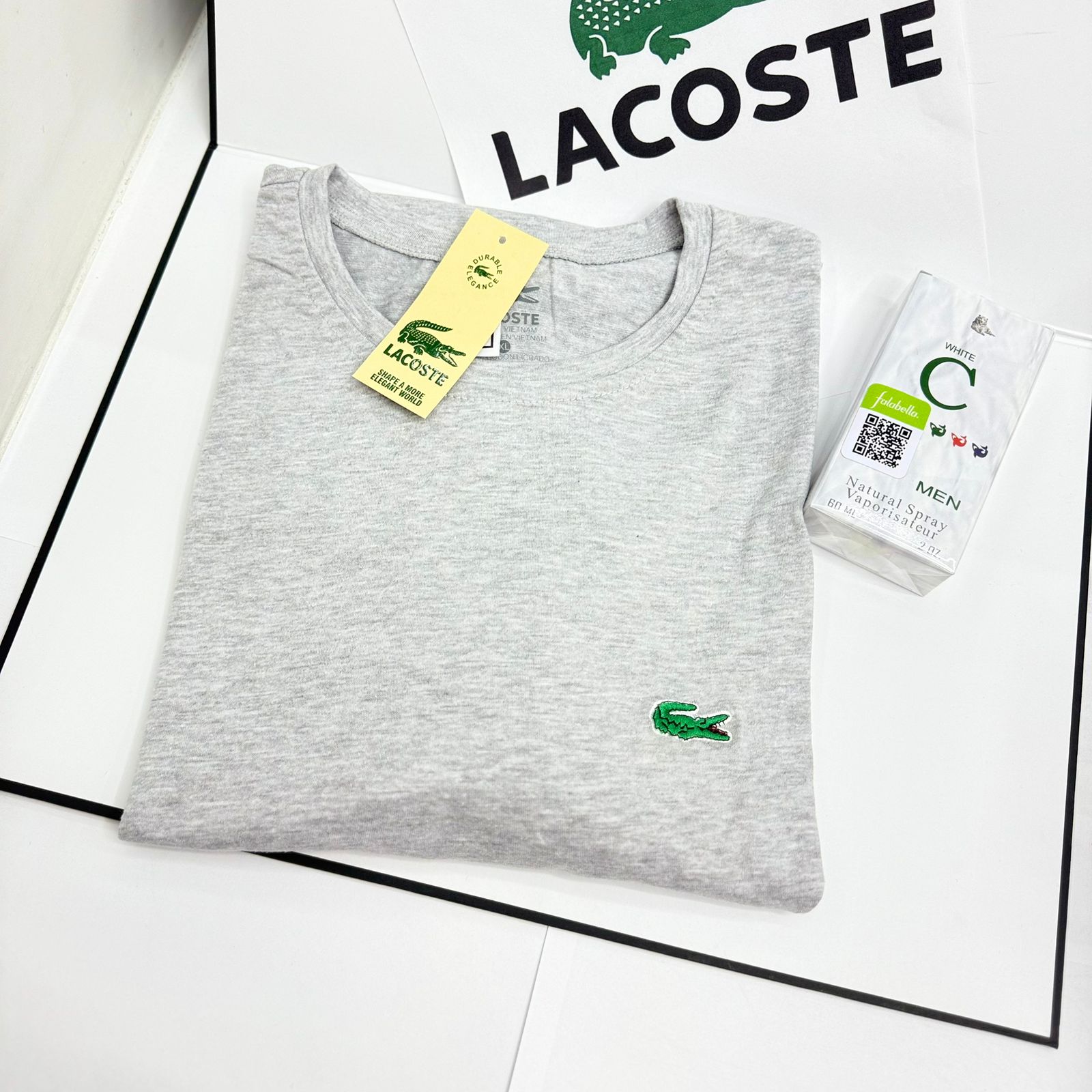 🛒En este pack se evian 5 camisetas LACOSTE✨