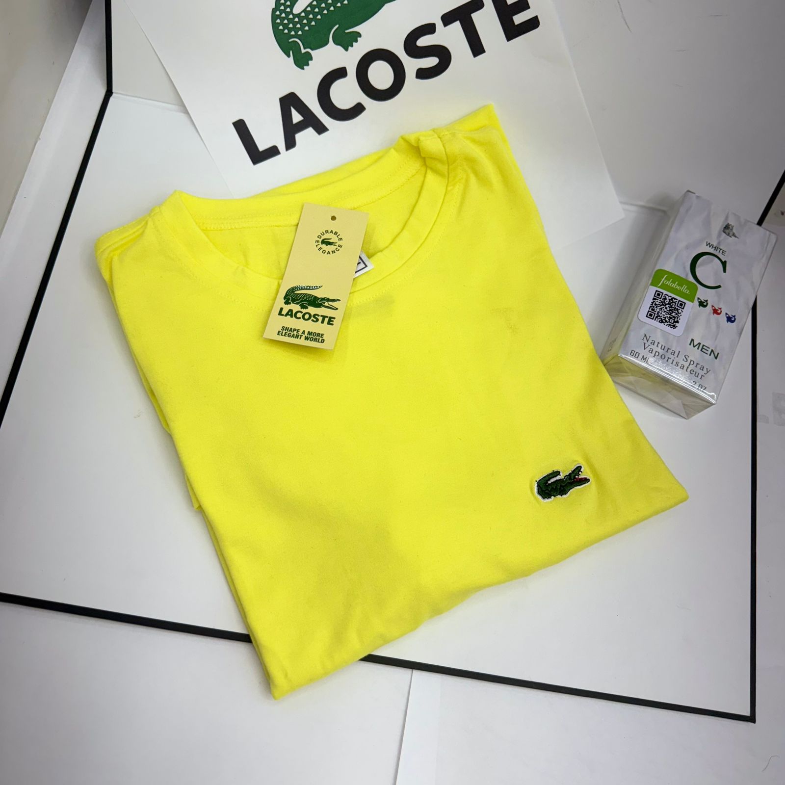 🛒En este pack se evian 5 camisetas LACOSTE✨