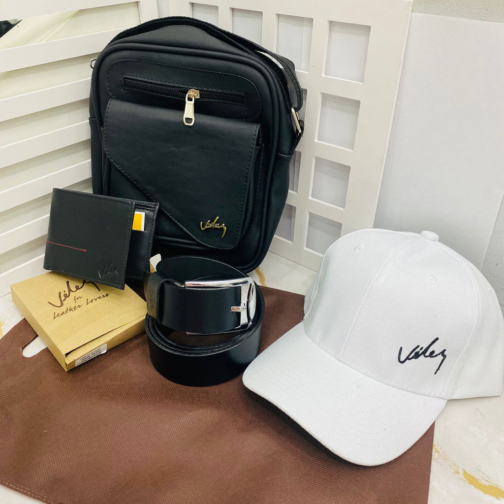 ✨🛒Bolso Cruzado para Hombre con Billetera, Correa y Gorra Vélez – Referencia LEO.