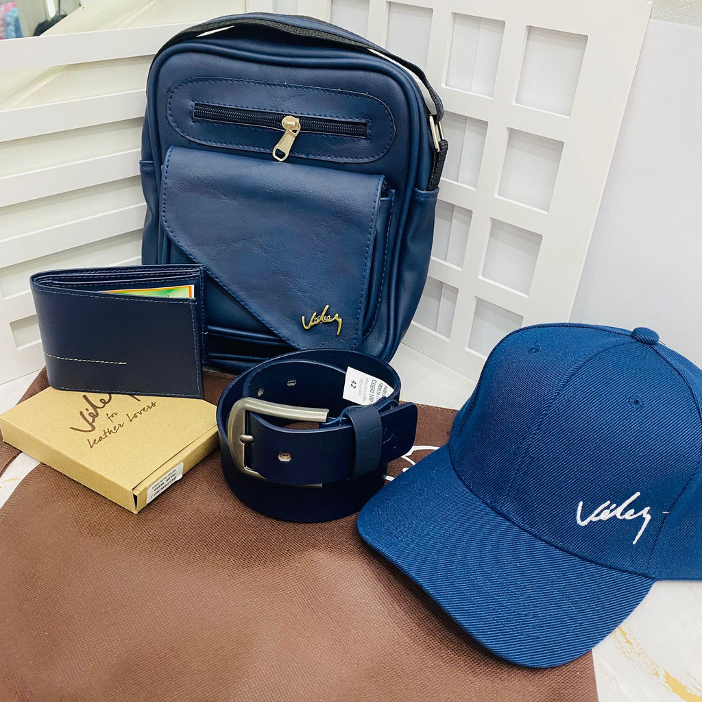 ✨🛒Bolso Cruzado para Hombre con Billetera, Correa y Gorra Vélez – Referencia LEO.